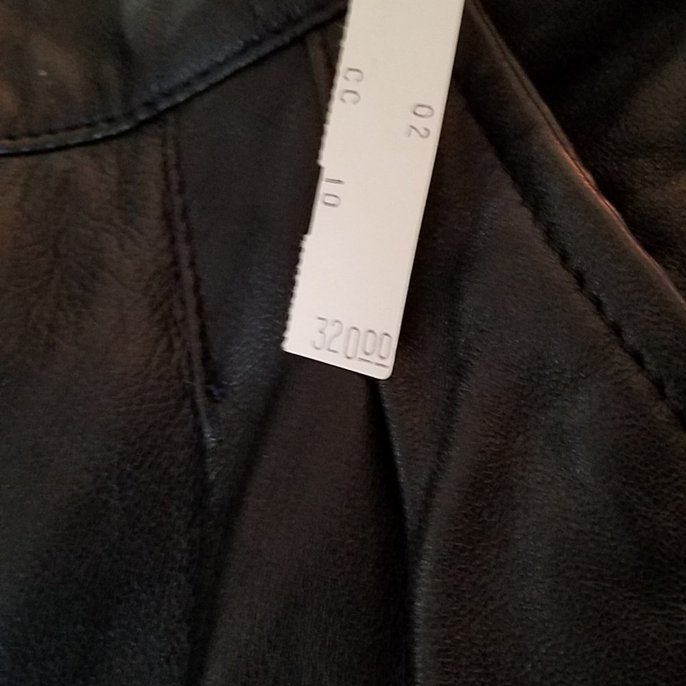 Leather Pants Black Size 10